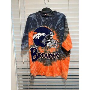 Vintage Denver Broncos‎ Tie Dye TShirt - Size XL